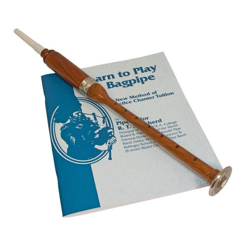 Roosebeck Rosewood practice chanter with the learn to play book
