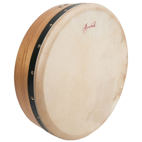 Roosebeck 14" Pretuned Bodhran with Tipper Mulberry, Single Removable Bar stock photo