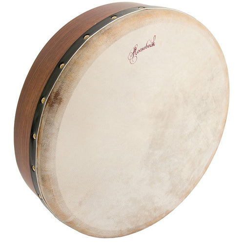 Roosebeck 14" Pretuned Bodhran with Tipper Rosewood, Double Cross-Bar stock photo
