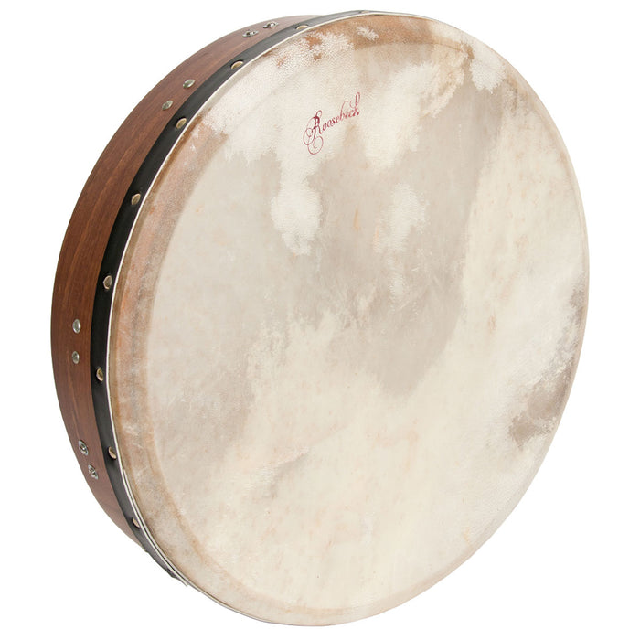 Roosebeck Tunable Rosewood Bodhran — 16" T-Bar front view