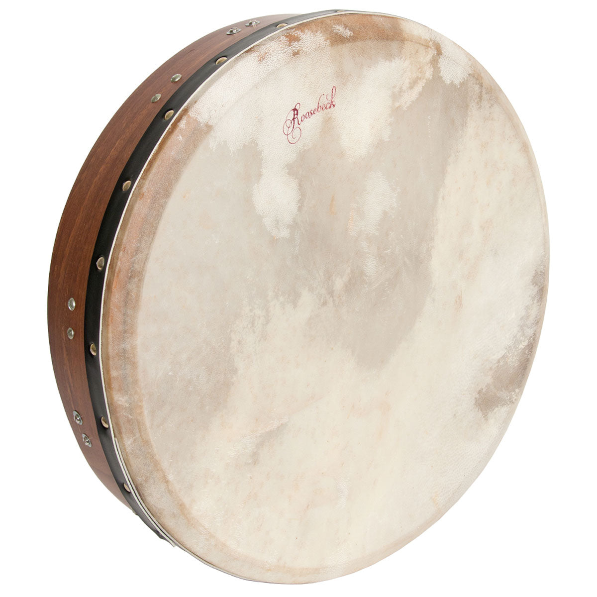 Roosebeck Tunable Sheesham Bodhran — 16" T-Bar front view