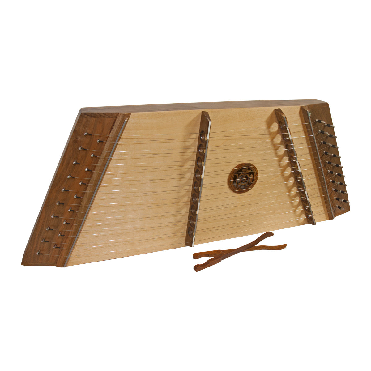 Hammered Dulcimer 10-9 Walnut Stock Photo