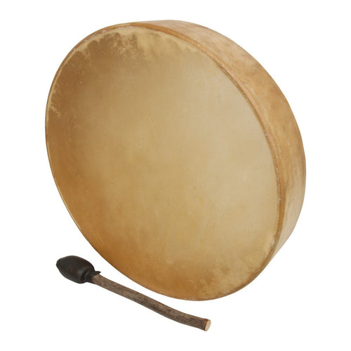 Roosebeck 16 inch Tree of Life frame drum with calfskin head and leather beater