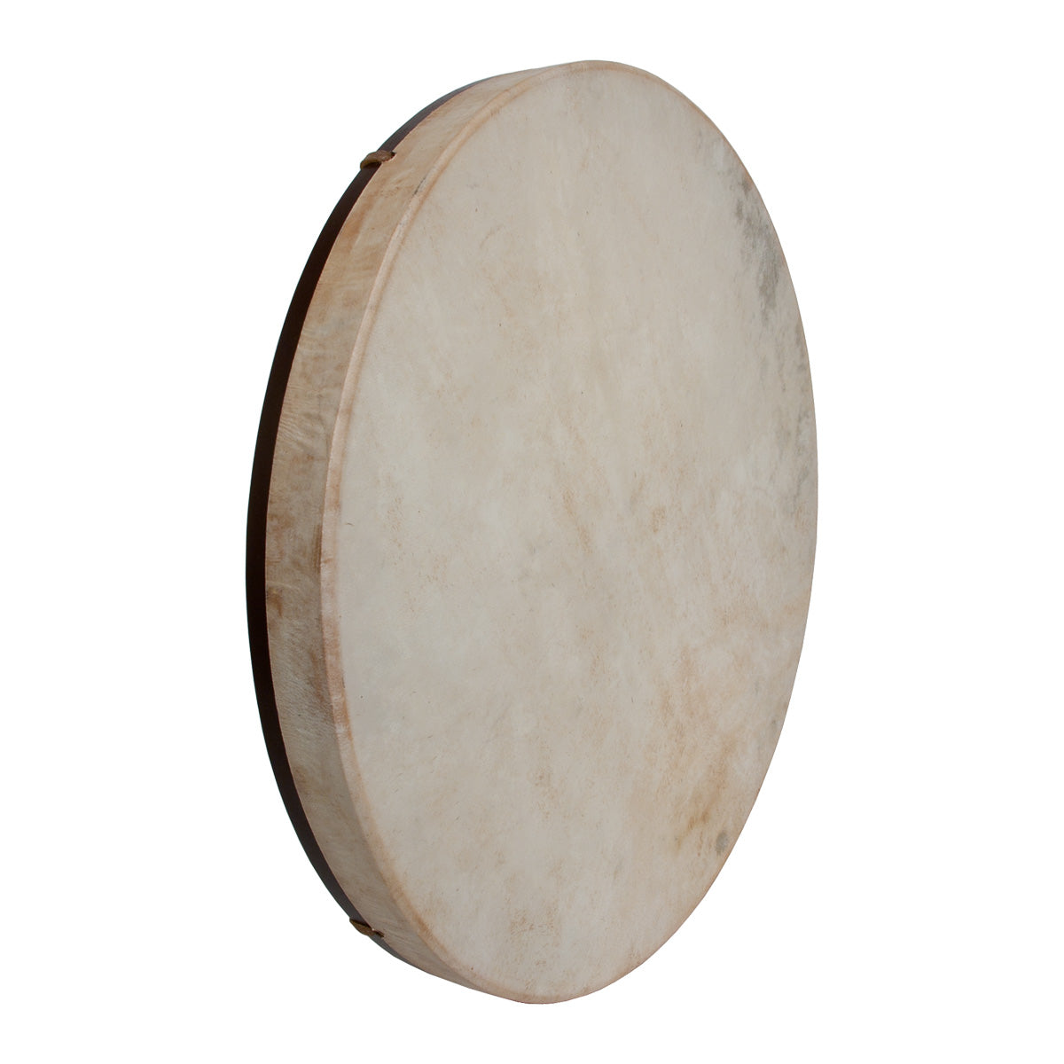 Roosebeck 22 inch shaman frame drum with a fixed goatskin head on a mulberry frame