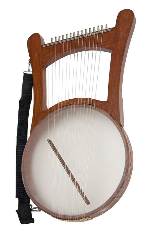 Roosebeck Nevel Harp, 15-String Rosewood with Gig Bag stock photo