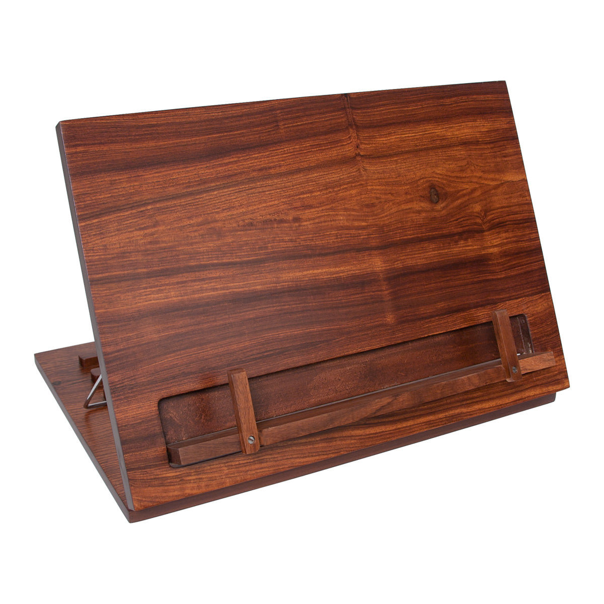 Roosebeck Tabletop Music Stand, Rosewood stock photo of the first-quality model