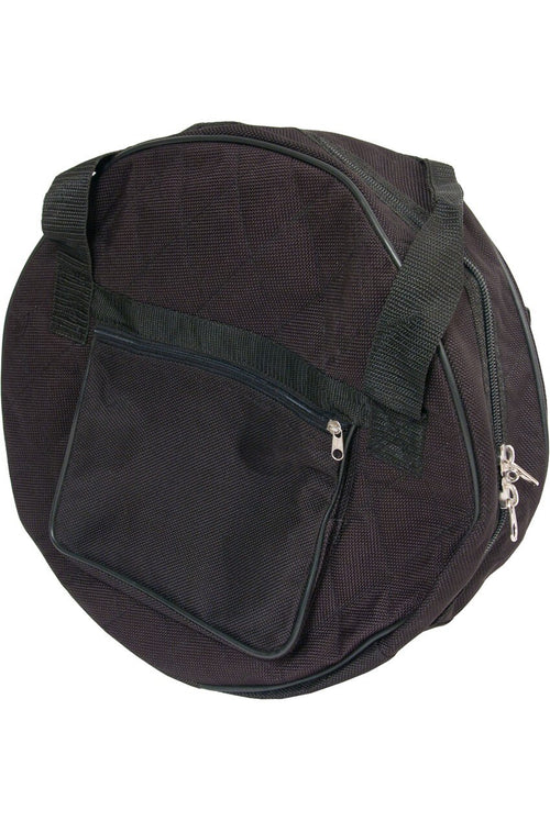 Roosebeck Nylon Bodhran Gig Bag with Carry Handle, 14" to 26" 14" x 3.5" stock photo
