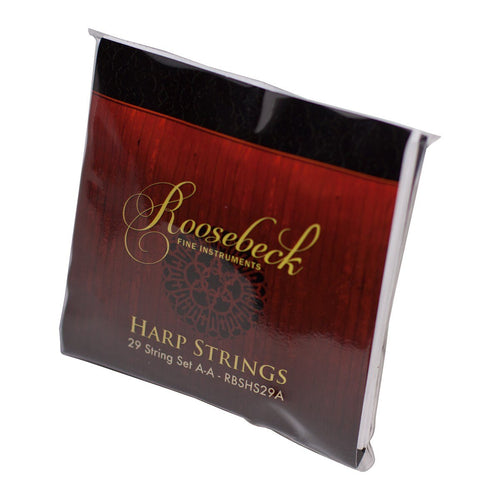 Roosebeck Minstrel Harp String Set, 29-String, A to A (5-Panel Minstrel)