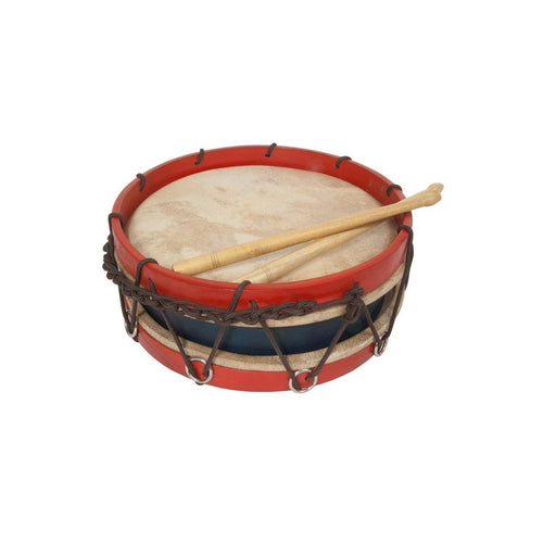 Roosebeck Tabor Drum 10" with Sticks and Strap stock photo