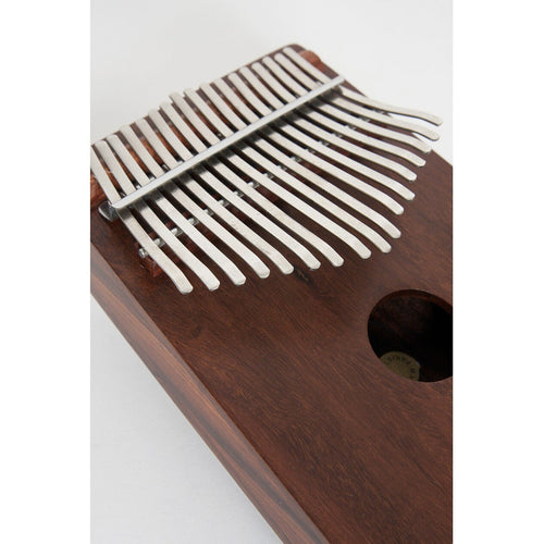 Steel keys of the Roosebeck Rosewood kalimba