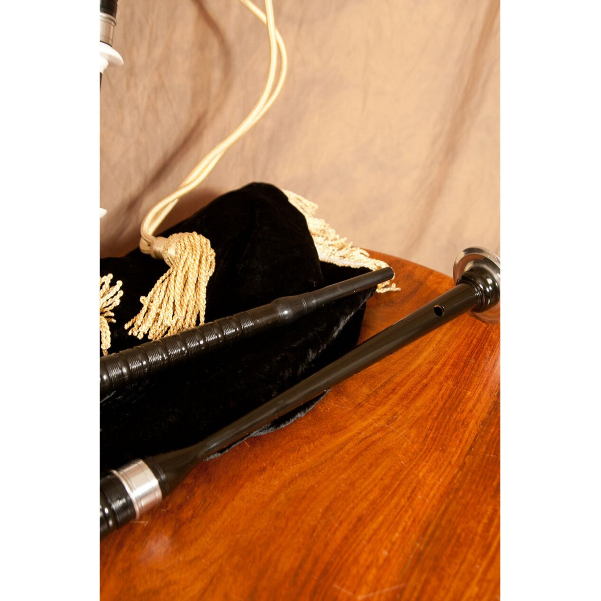 Blowpipe of the Roosebeck black finish bagpipe