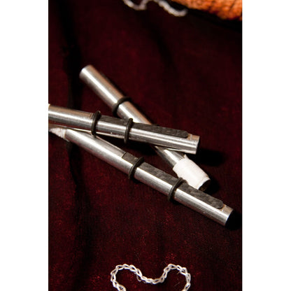 Close view of Roosebeck aluminum drone reeds