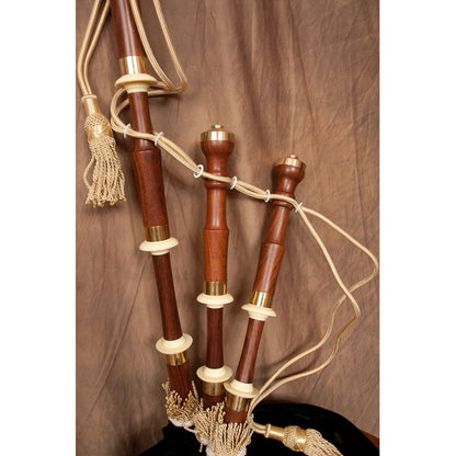 Chanter and drones of the Roosebeck chalice style bagpipe