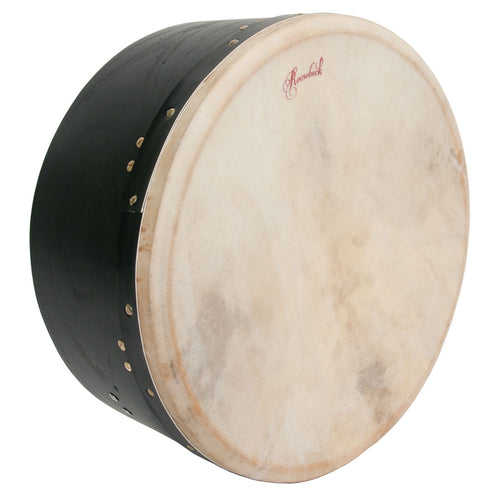 Roosebeck 16" Extra-Deep Tunable Bodhran, Removable Bar Black Mulberry stock photo