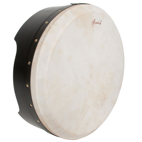 Roosebeck 16" x 5" Tunable Bodhran, Black Plywood with Tipper stock photo