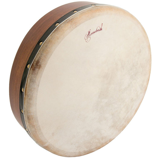Roosebeck 14" Pretuned Bodhran with Tipper Rosewood, Double Cross-Bar stock photo