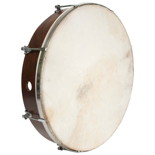 Roosebeck 18" Outside Tunable Bodhran, Rosewood Cross-Bar with Tipper stock photo