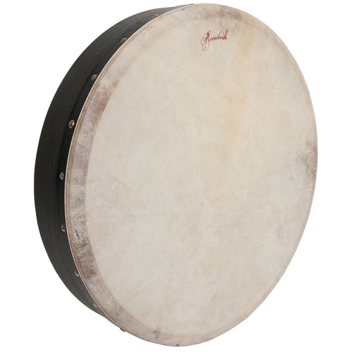 Roosebeck 18" Pretuned Bodhran, Cross-Bar with Tipper Black Mulberry stock photo