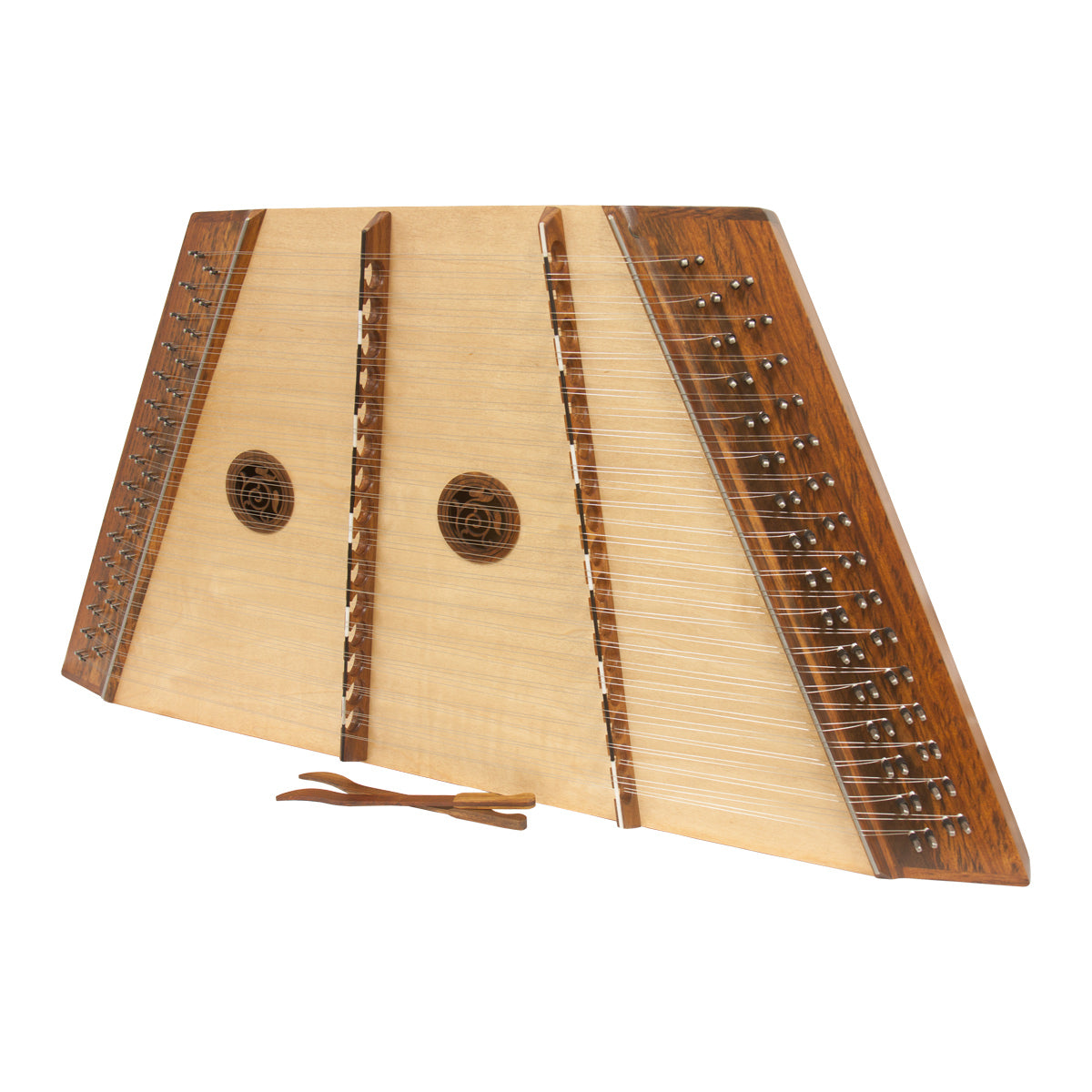 Roosebeck Hammered Dulcimer 16-15 Rosewood Stock Photo