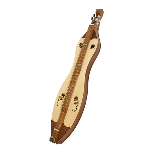 Roosebeck Grace Mountain Dulcimer — 4-String Rose front view
