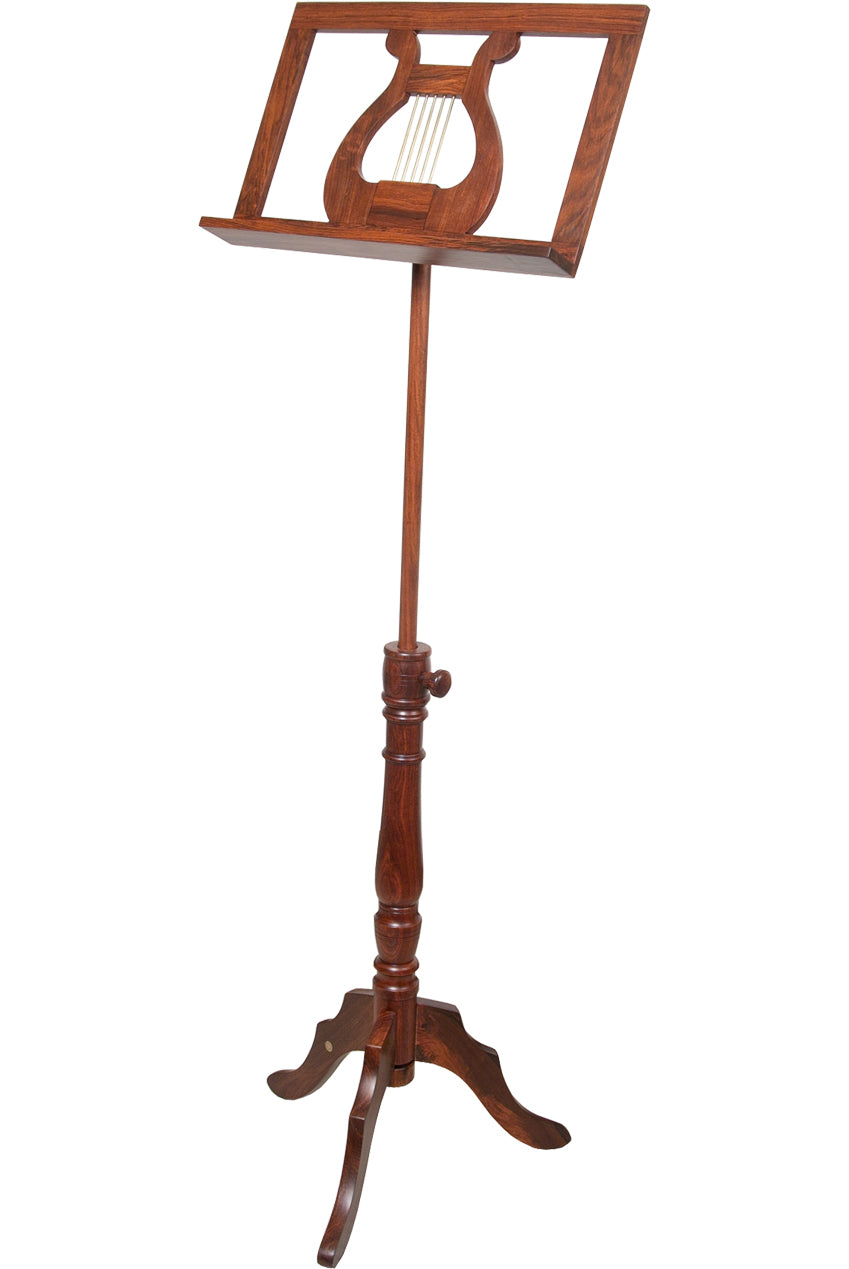 EMS Single Tray Regency Music Stand, Solid Rosewood Main photo