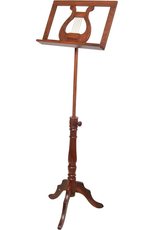 EMS Single Tray Regency Music Stand, Solid Rosewood Main photo