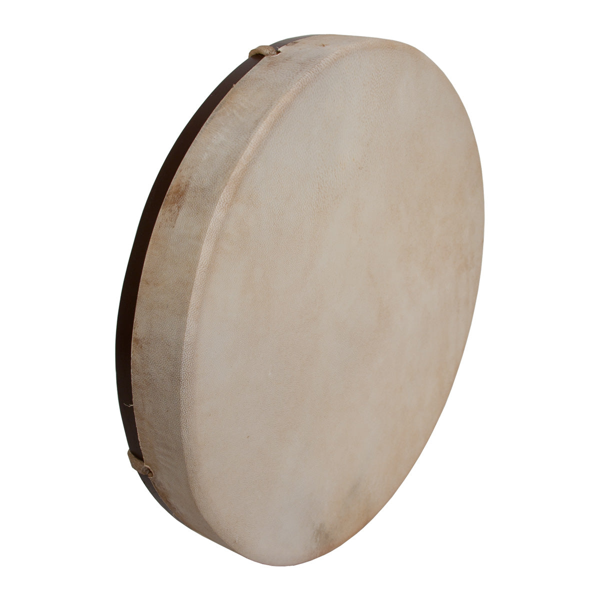 Roosebeck 14 inch shaman frame drum with a fixed goatskin head on a mulberry frame