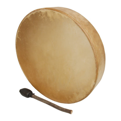 Roosebeck 16 inch Tree of Life frame drum with calfskin head and leather beater