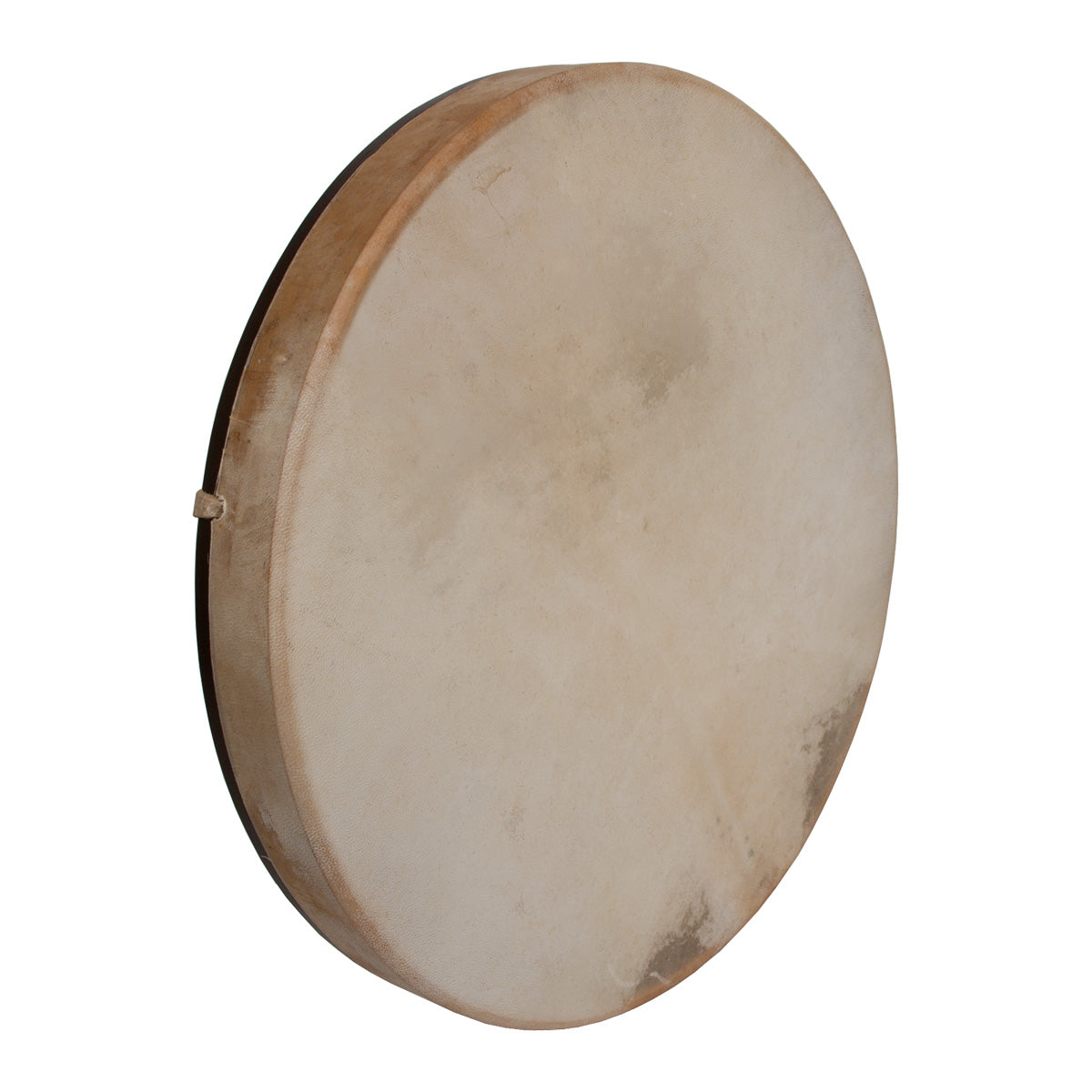 Roosebeck 18 inch shaman frame drum with a fixed goatskin head on a mulberry frame