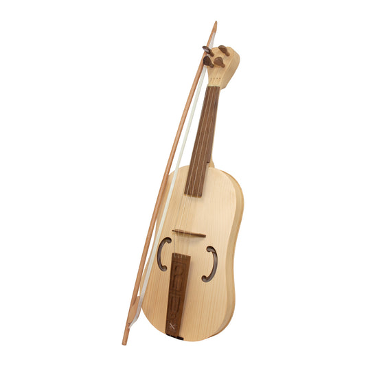 Roosebeck Medieval Fiddle, 4-String Maple with Bow and Gig Bag stock photo