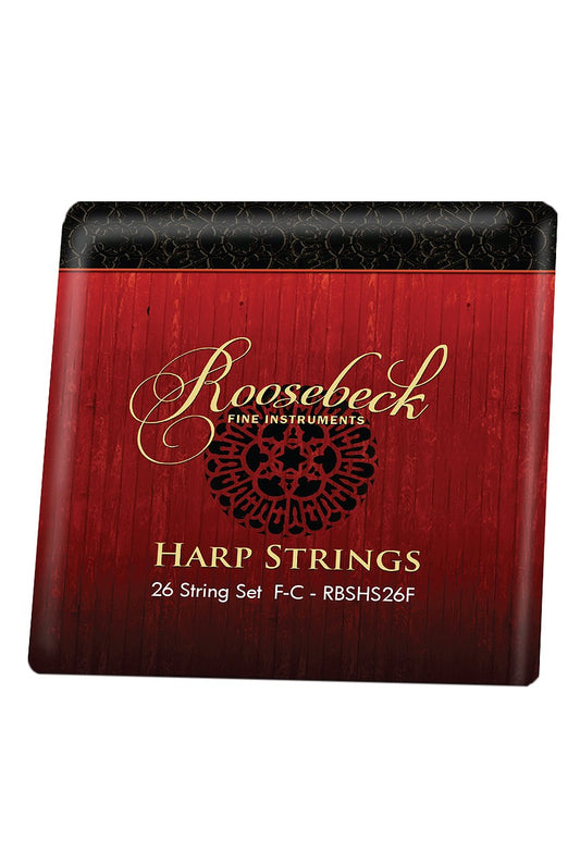 Roosebeck Woodland Harp String Set, 26-String F to C