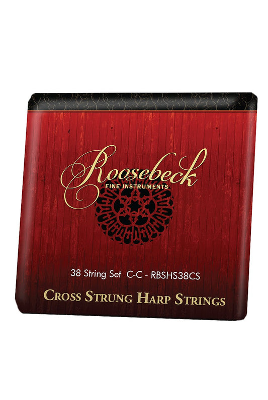 Roosebeck Cross-Strung Harp String Set, 38-String