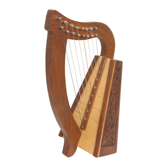 Roosebeck Baby Harp 12-String, Walnut Knotwork Main photo
