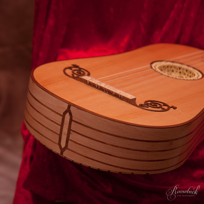 Roosebeck Baroque Guitar 5-Course, Lacewood & Rosewood End