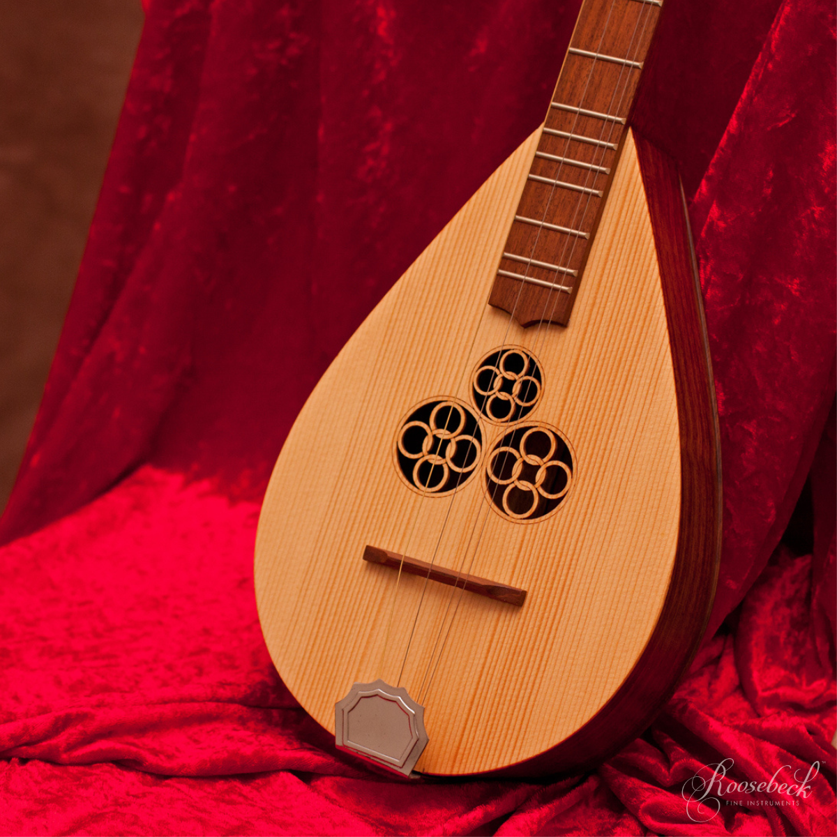 Roosebeck Wildwood Dulcimer, Rosewood, Round Holes Rosette