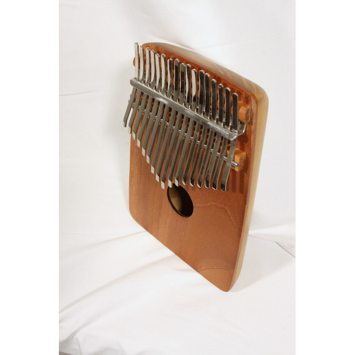 Steel keys of the Roosebeck red cedar rounded back kalimba