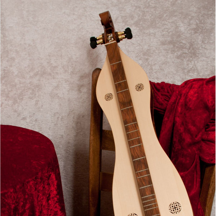 Roosebeck Grace Mountain Dulcimer — 4-String Knotwork front view