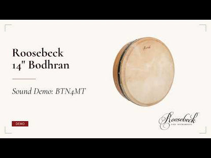 Roosebeck 14" Tunable Bodhran, T-Bar Mulberry