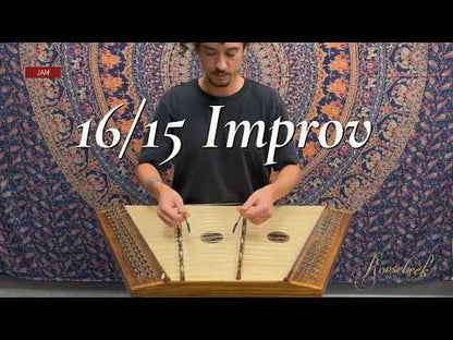 Roosebeck 16/15 Hammered Dulcimer, Rosewood Body 31 Courses