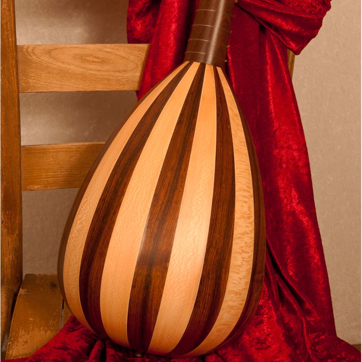 Roosebeck Tenor Lute-kulele — Variegated back view