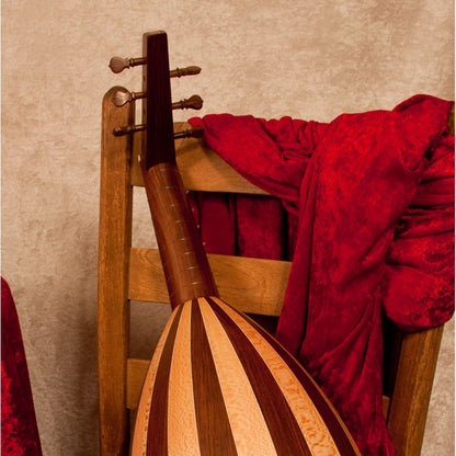 Roosebeck Tenor Lute-kulele — Variegated upper back view